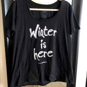 Game of thrones “winter is here” top